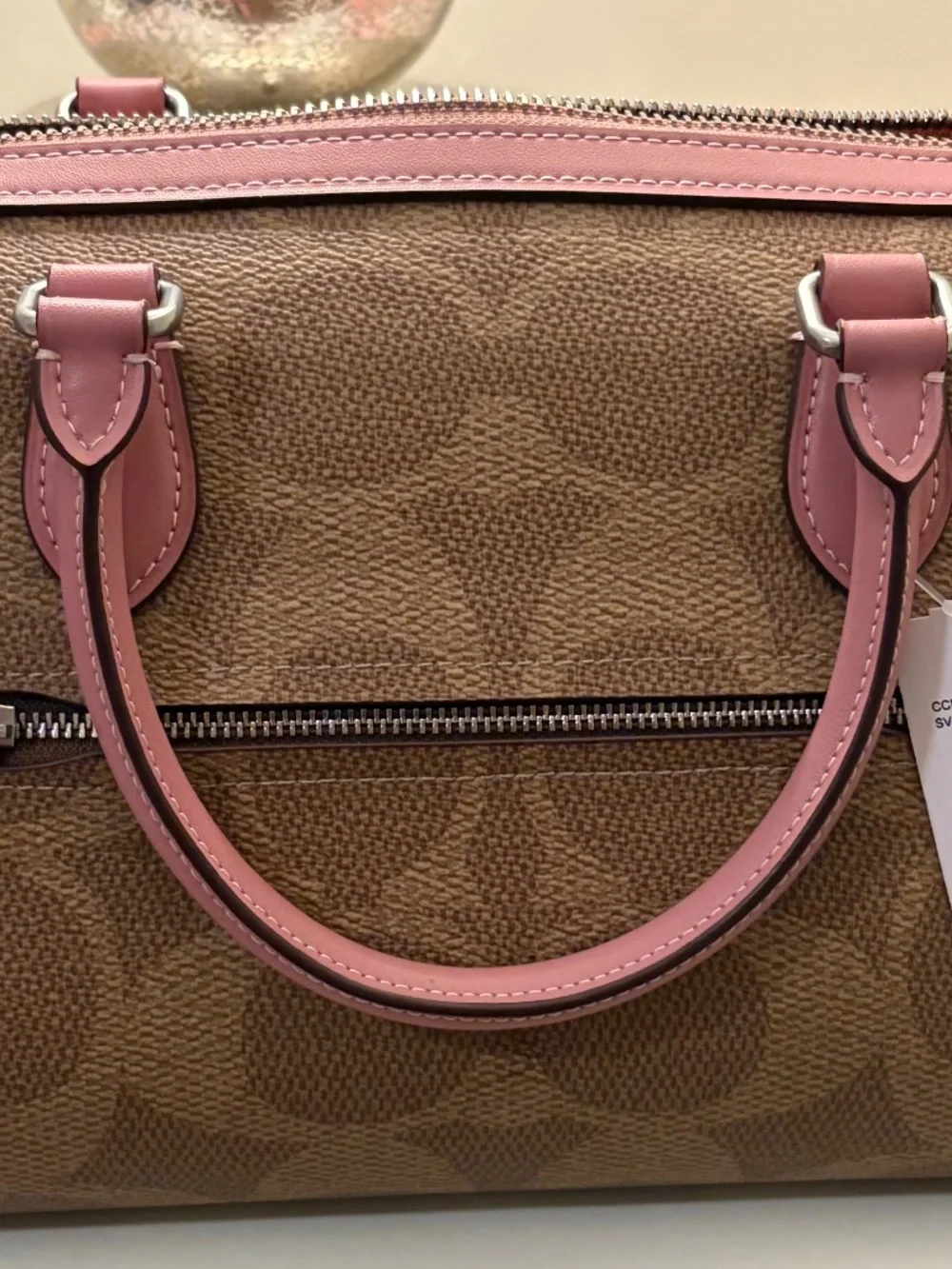COACH Rowan Satchel Bag In Maxi Signature Canvas. - Picture 2 of 8